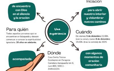 Convocatoria Experiencia de Ejercicios Espirituales Ignacianos de iniciación